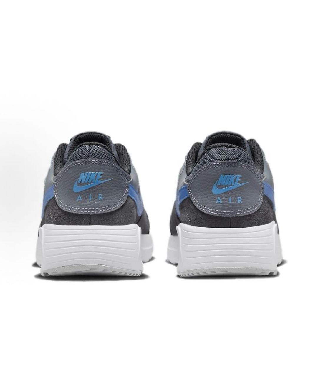 NIKE Антрацитовые текстильные низкие кроссовки / кеды, фото 5