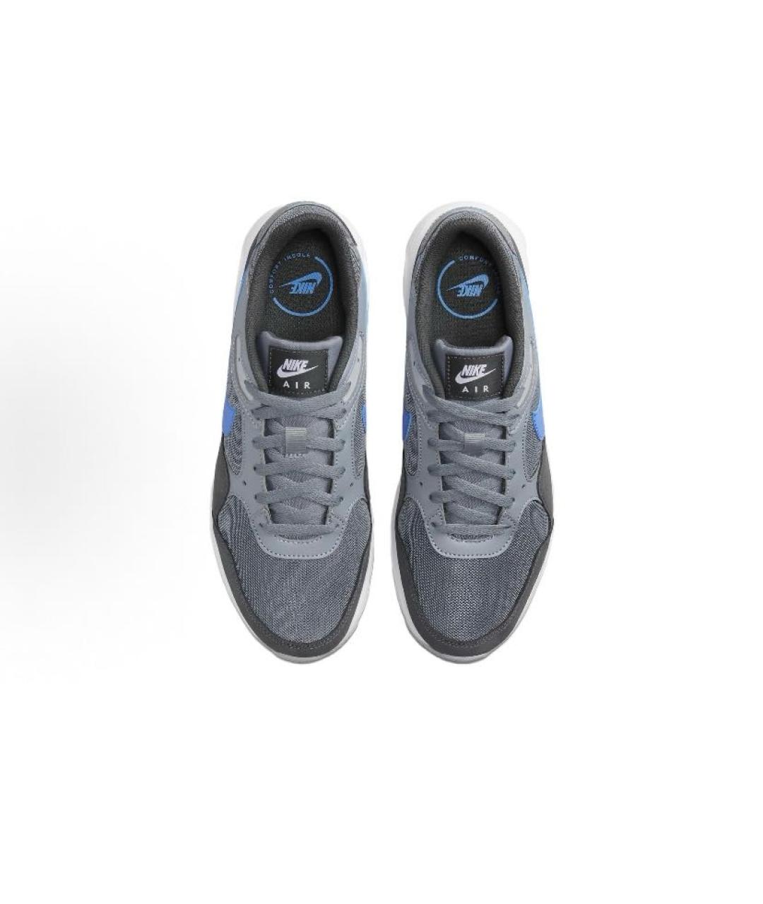 NIKE Антрацитовые текстильные низкие кроссовки / кеды, фото 4