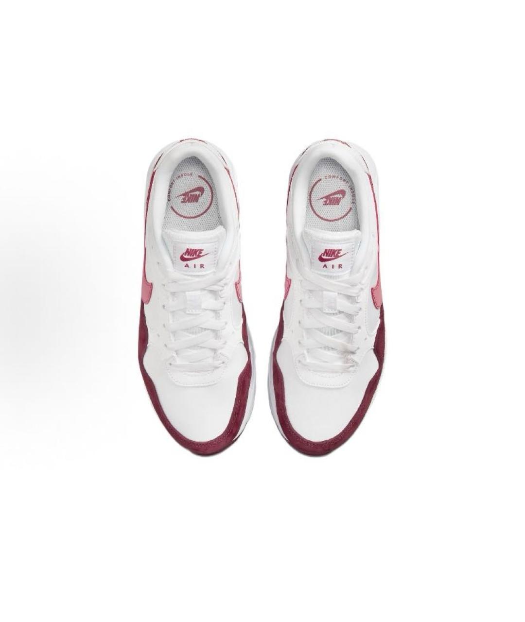 NIKE Белые текстильные низкие кроссовки / кеды, фото 4