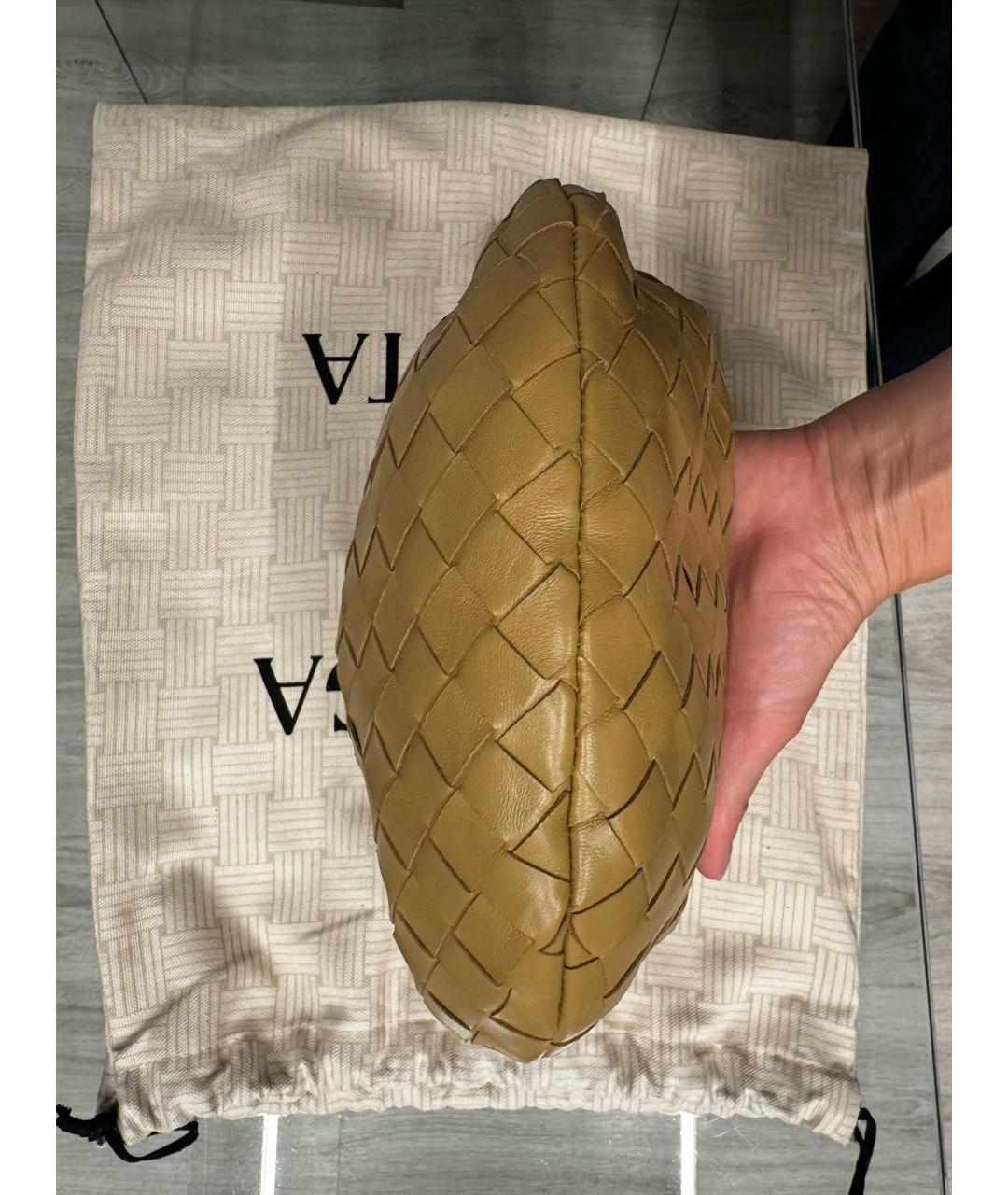 BOTTEGA VENETA Коричневая кожаная сумка с короткими ручками, фото 2