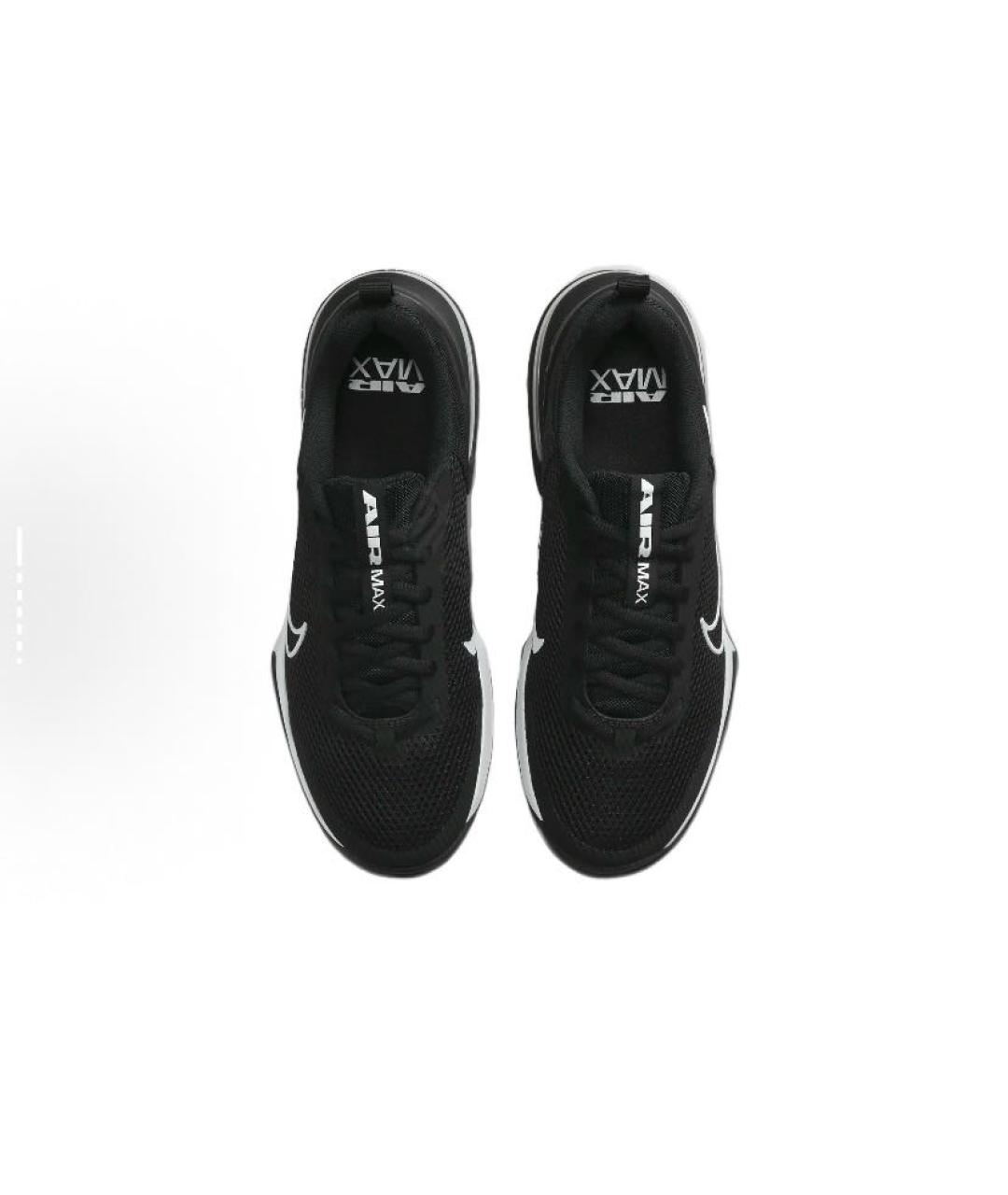 NIKE Черные текстильные низкие кроссовки / кеды, фото 3