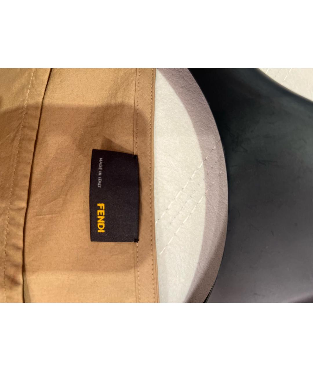 FENDI Бежевое хлопковое повседневное платье, фото 3