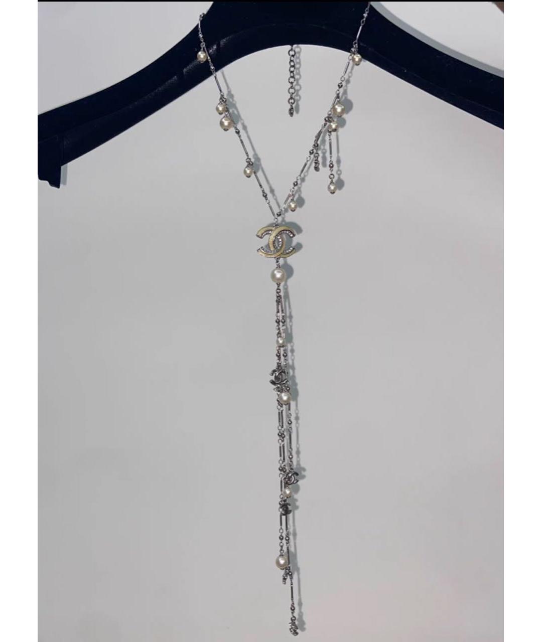 CHANEL Серебряное колье, фото 6