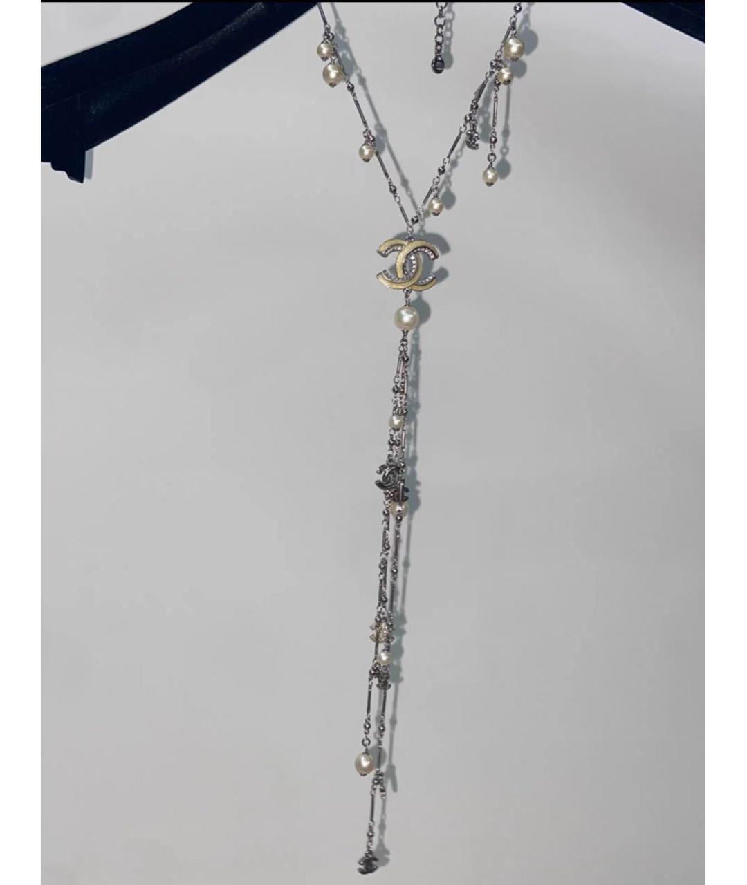 CHANEL Серебряное колье, фото 3