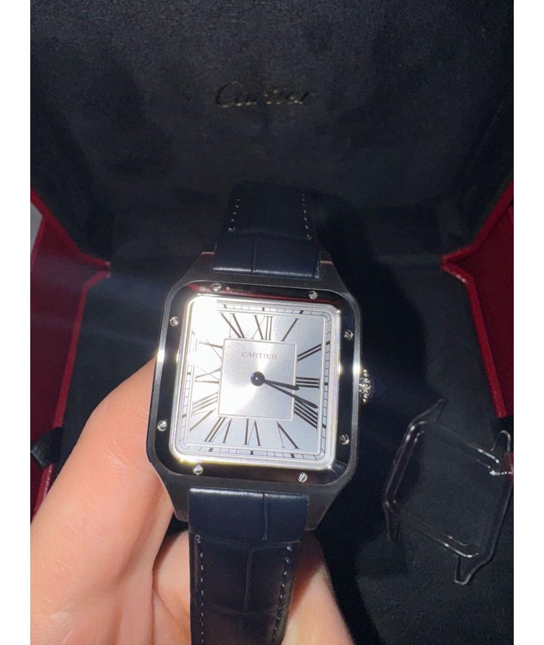 CARTIER Темно-синие часы, фото 8
