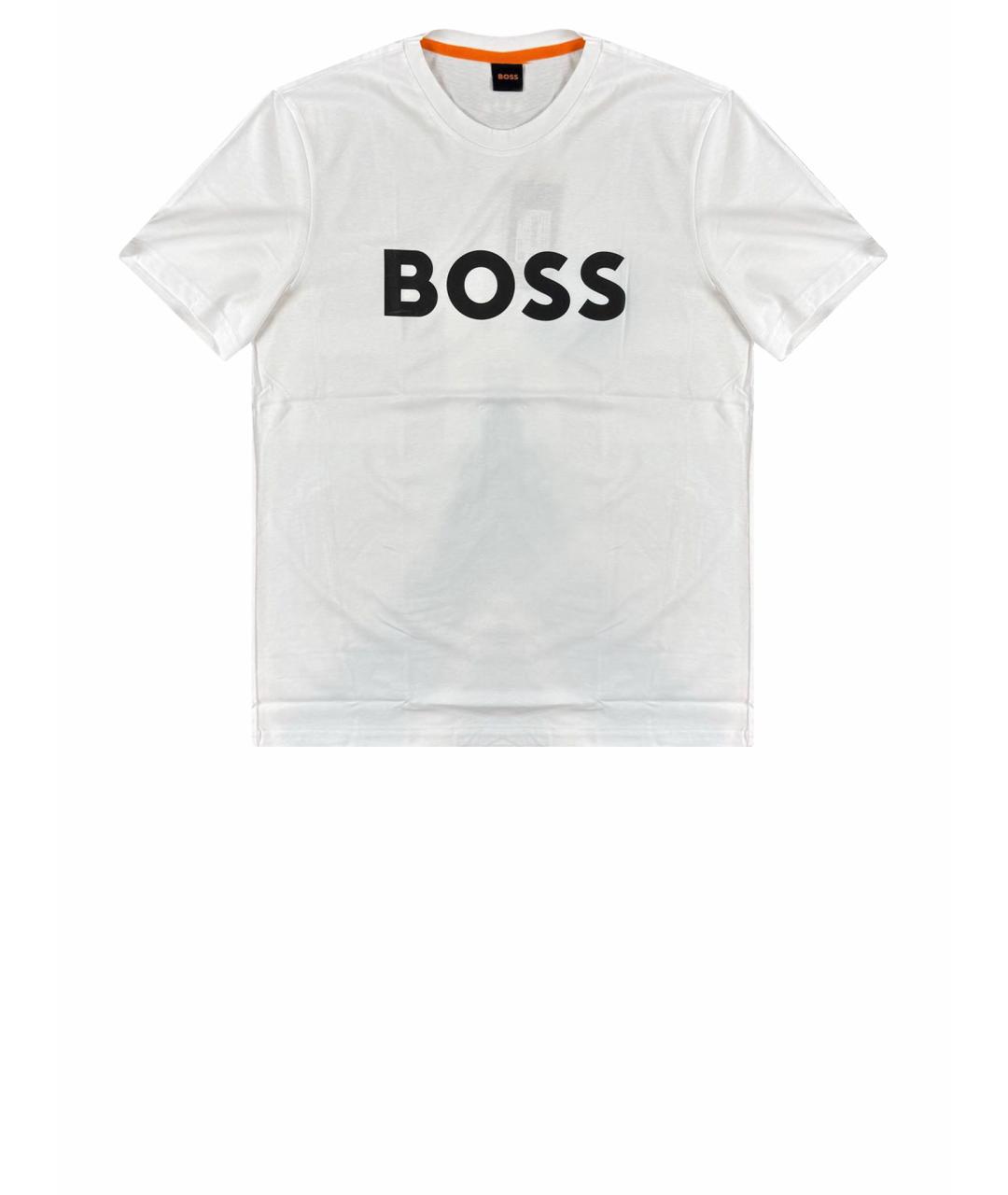 HUGO BOSS Белая хлопковая футболка, фото 1