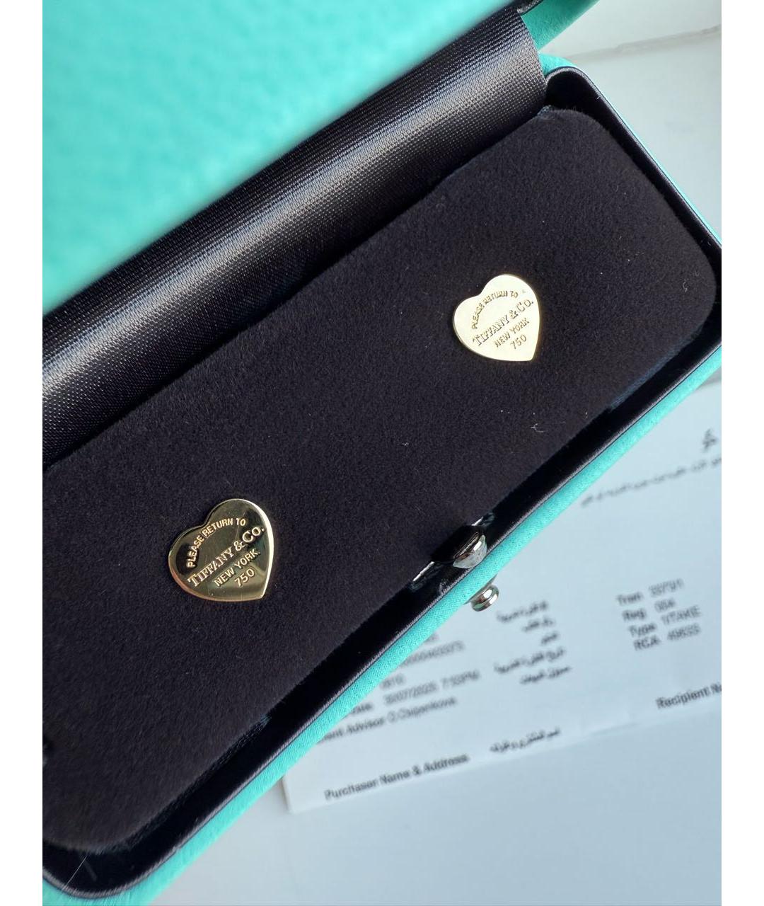TIFFANY&CO Серьги из желтого золота, фото 3