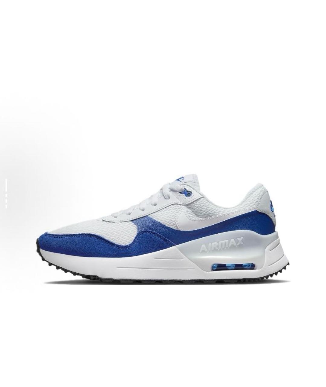 NIKE Синие текстильные низкие кроссовки / кеды, фото 2