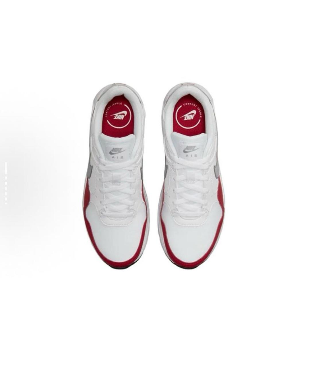 NIKE Красные текстильные низкие кроссовки / кеды, фото 4