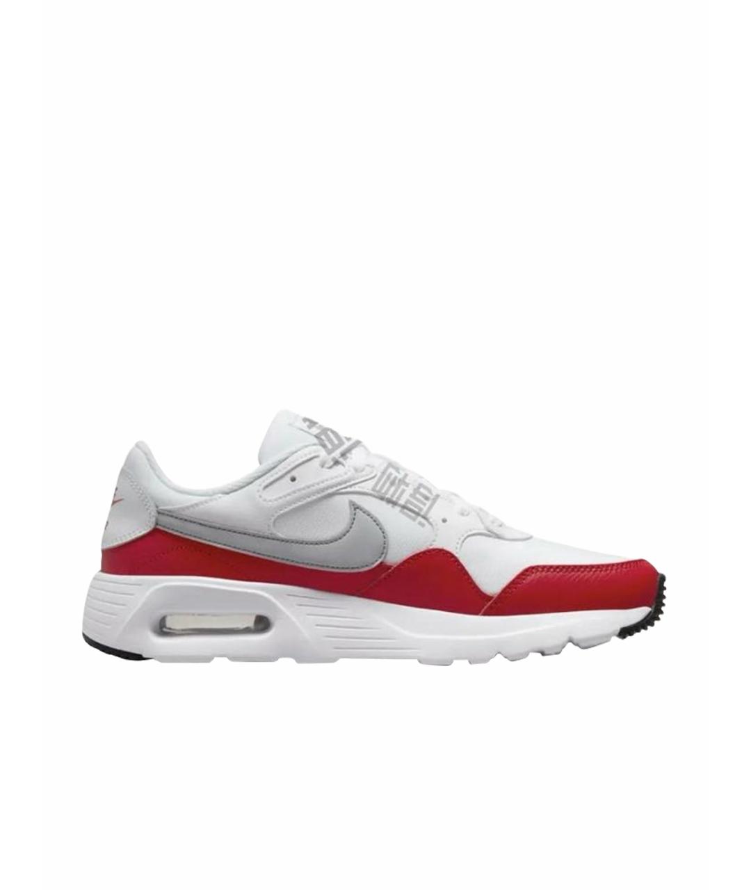 NIKE Красные текстильные низкие кроссовки / кеды, фото 1