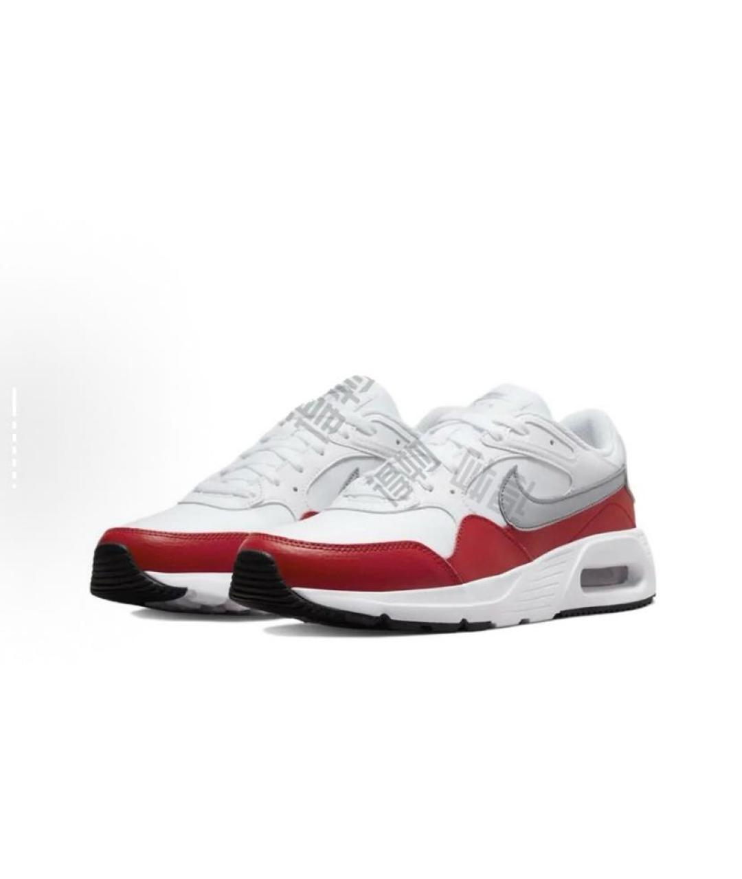 NIKE Красные текстильные низкие кроссовки / кеды, фото 3