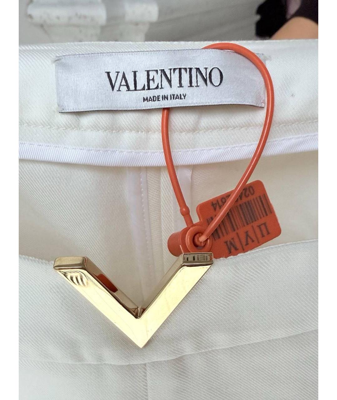VALENTINO Белые хлопко-эластановые шорты, фото 3
