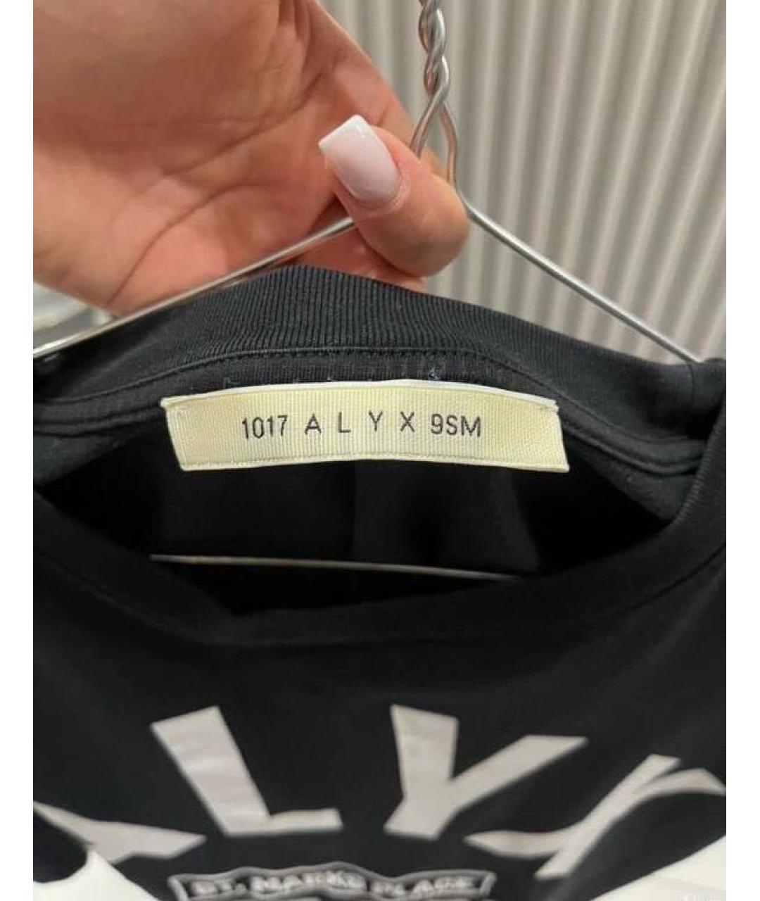 1017 ALYX 9SM Черная хлопковая футболка, фото 3