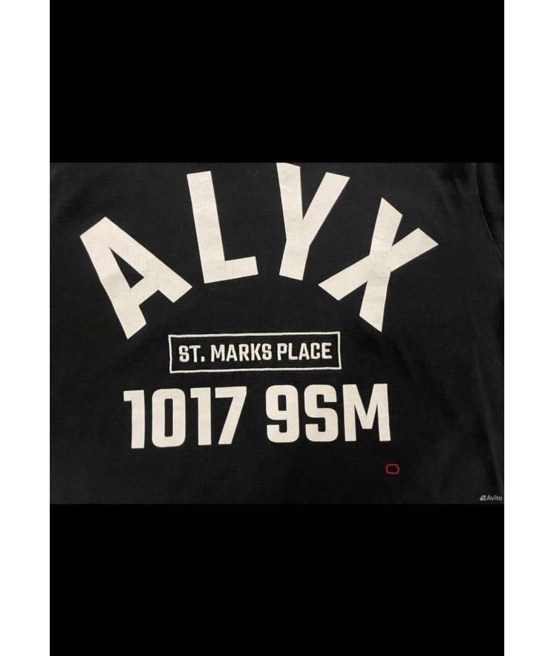 1017 ALYX 9SM Черная хлопковая футболка, фото 5