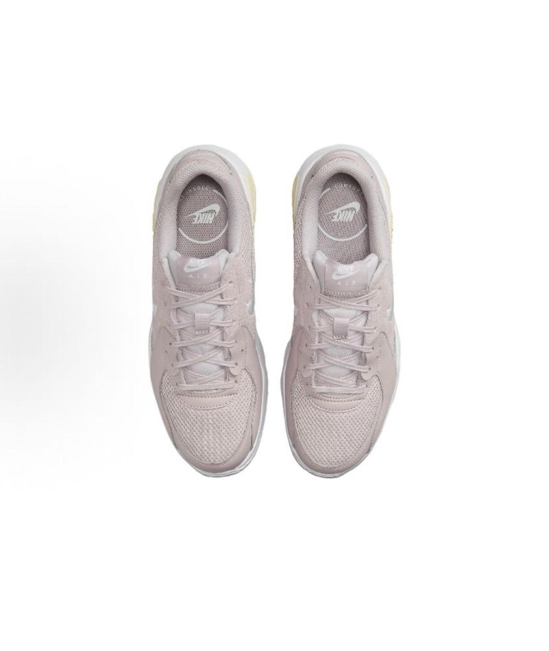 NIKE Розовые текстильные низкие кроссовки / кеды, фото 4