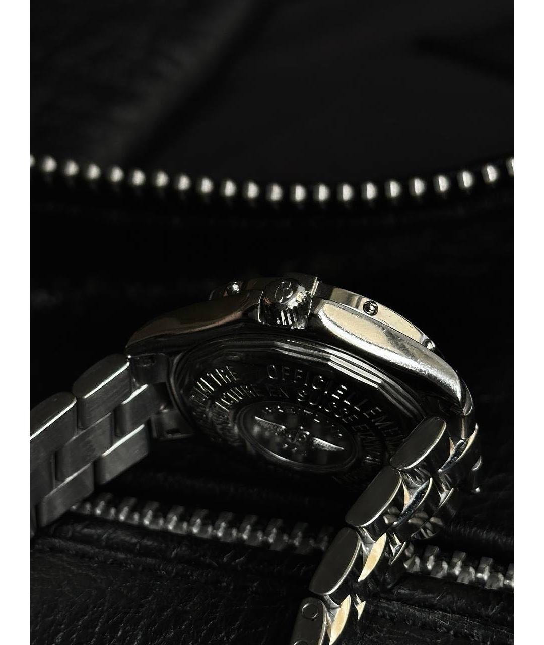 BREITLING Серебряные металлические часы, фото 5