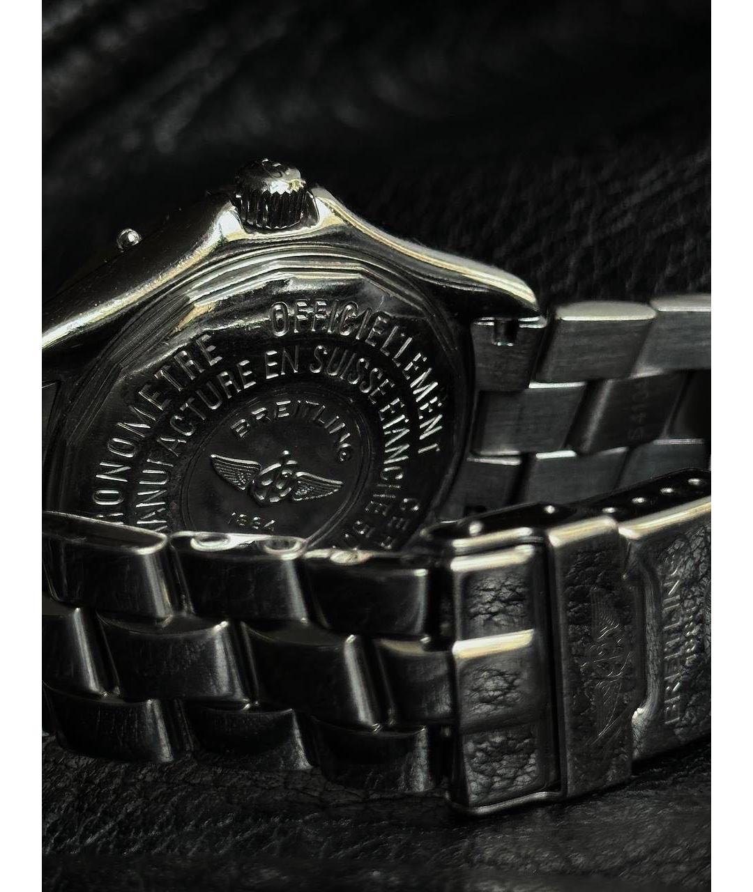BREITLING Серебряные металлические часы, фото 6