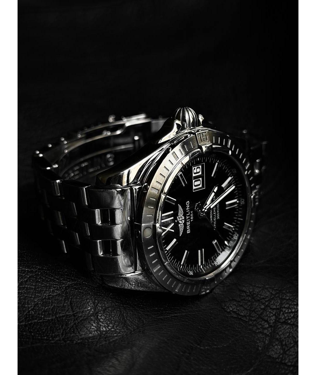 BREITLING Серебряные металлические часы, фото 4