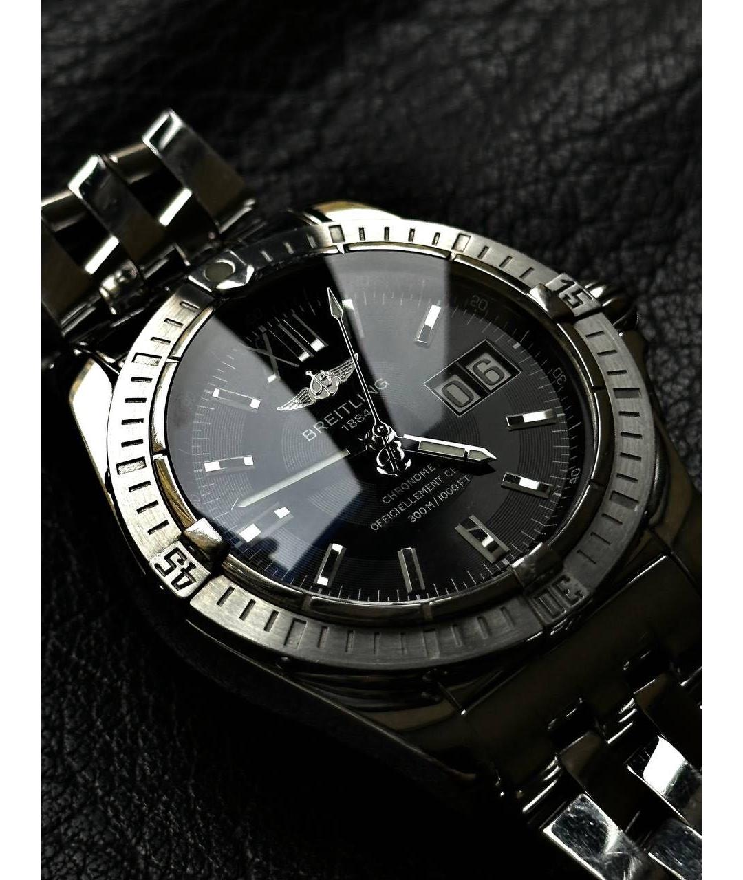 BREITLING Серебряные металлические часы, фото 3