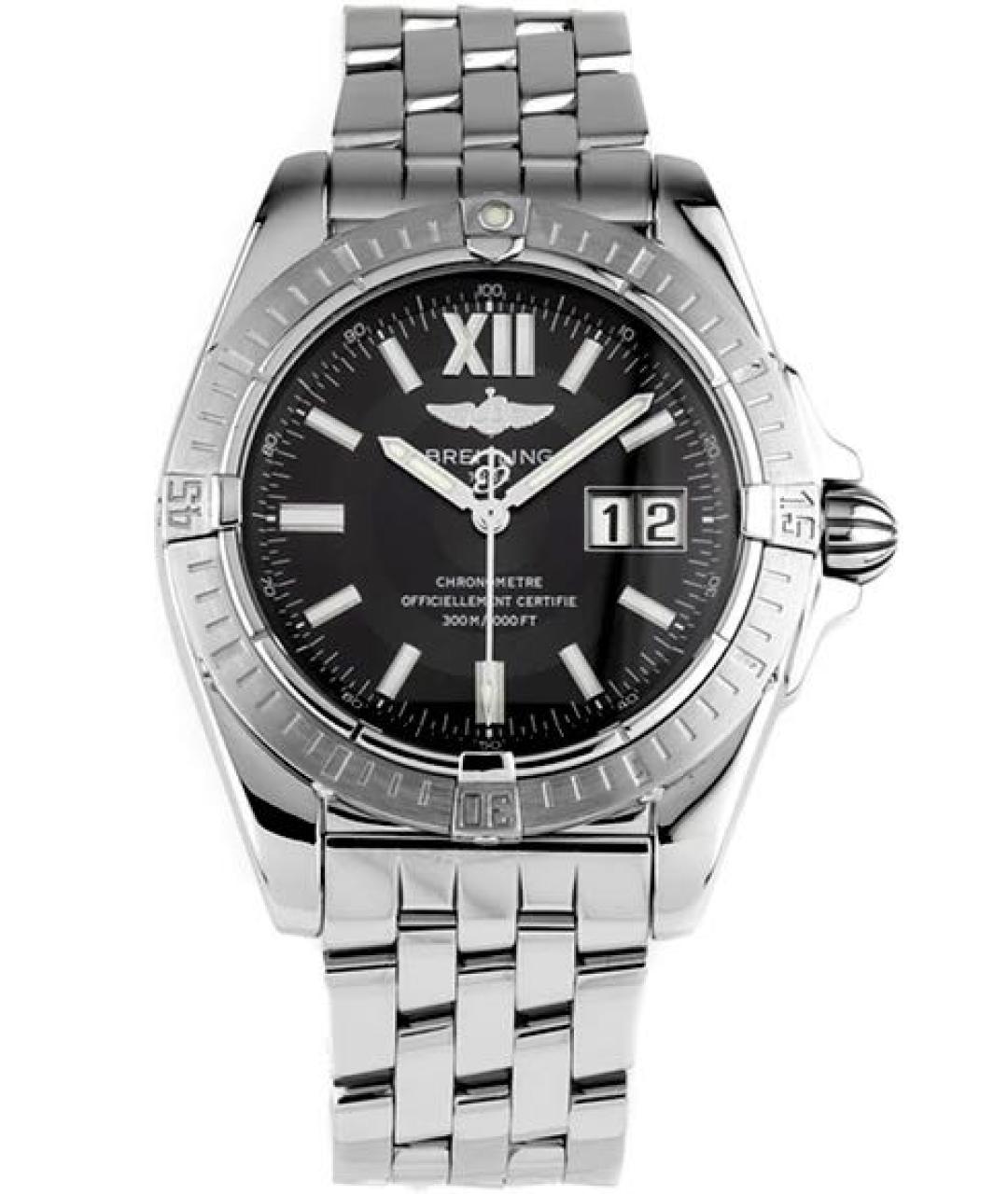 BREITLING Серебряные металлические часы, фото 1