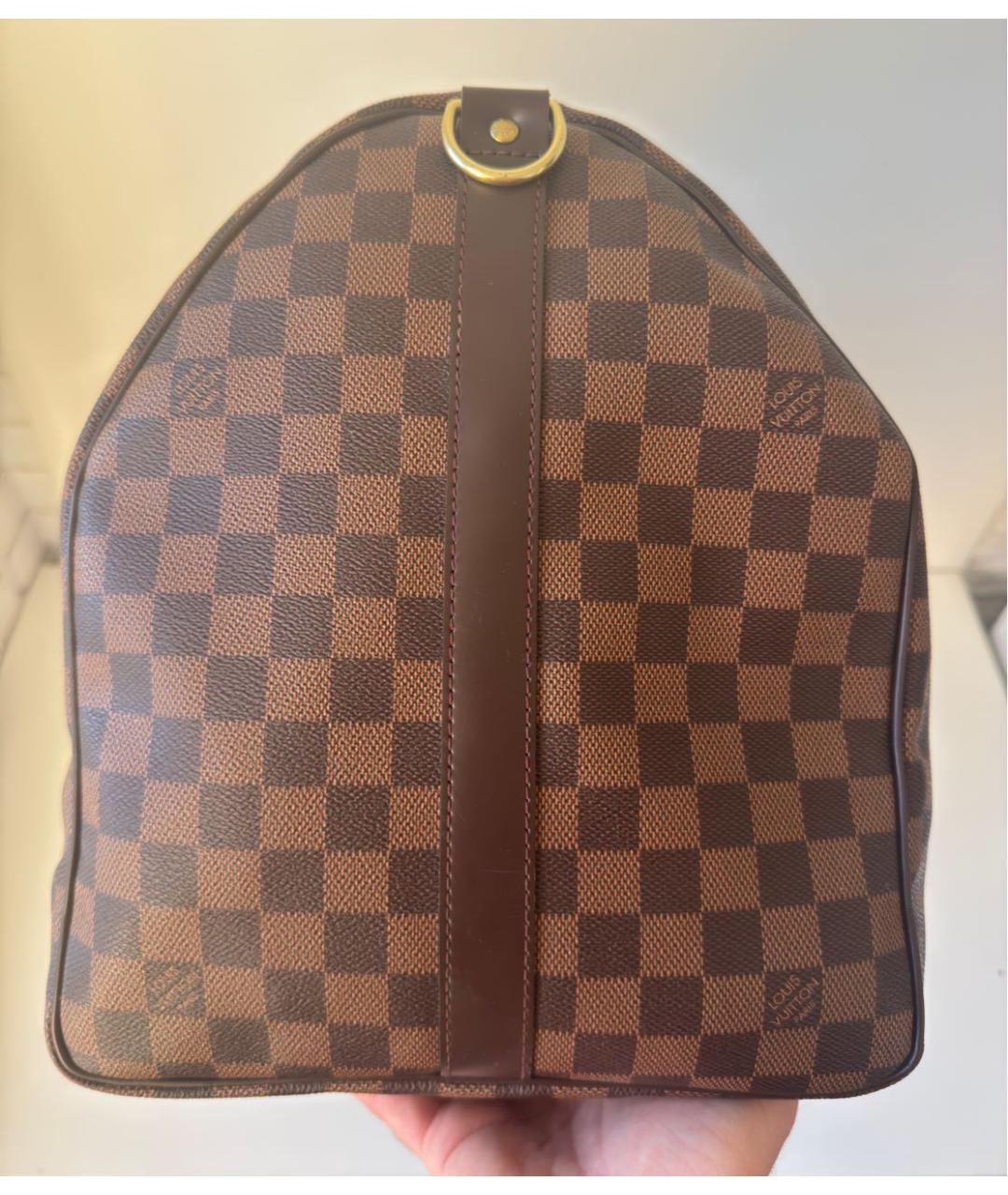 LOUIS VUITTON Коричневая дорожная/спортивная сумка, фото 8