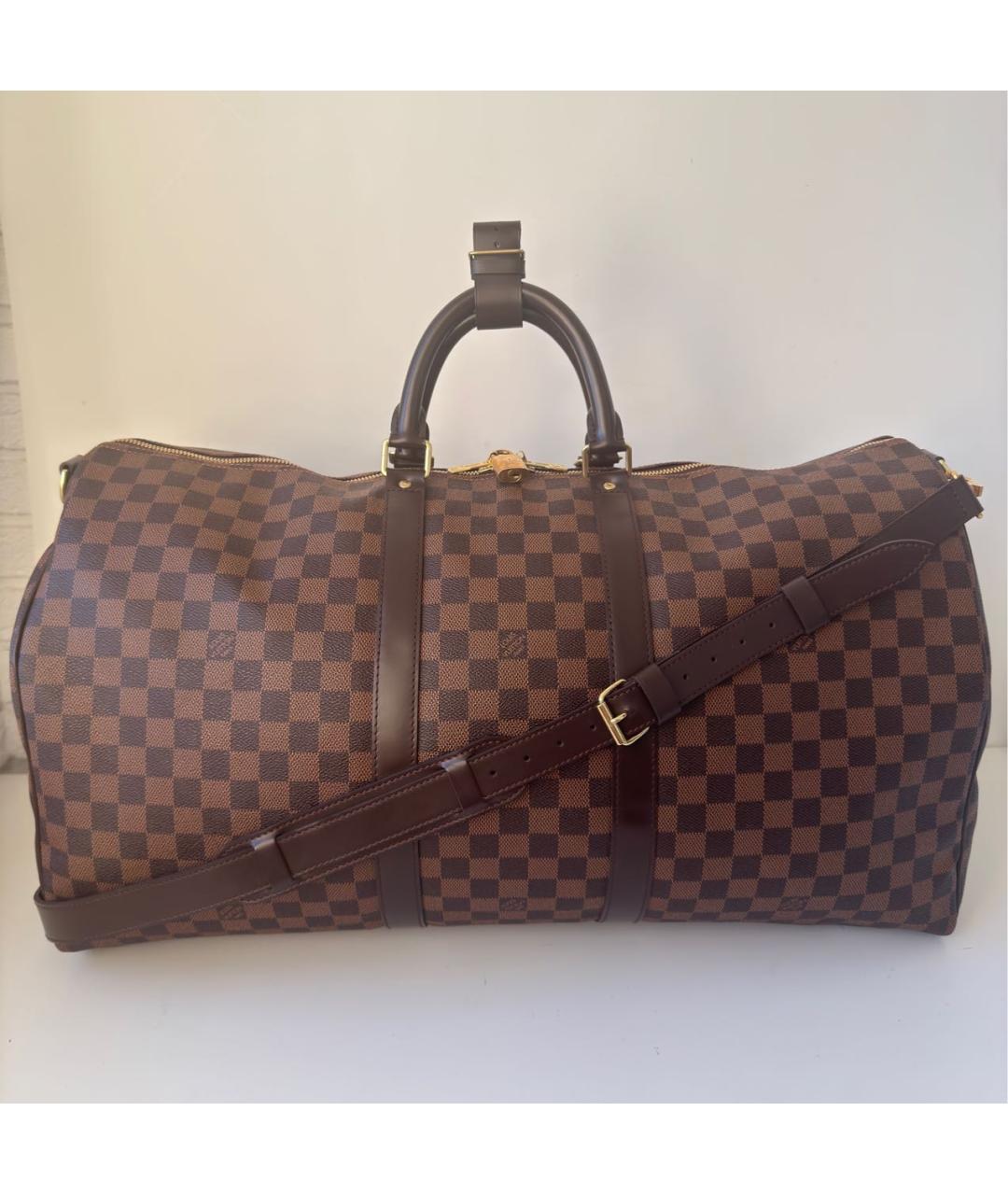 LOUIS VUITTON Коричневая дорожная/спортивная сумка, фото 2