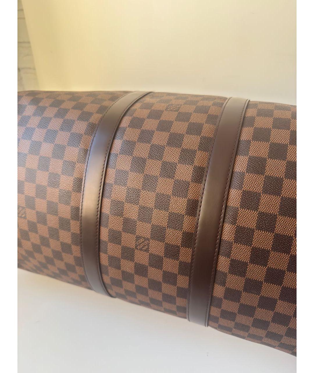 LOUIS VUITTON Коричневая дорожная/спортивная сумка, фото 7