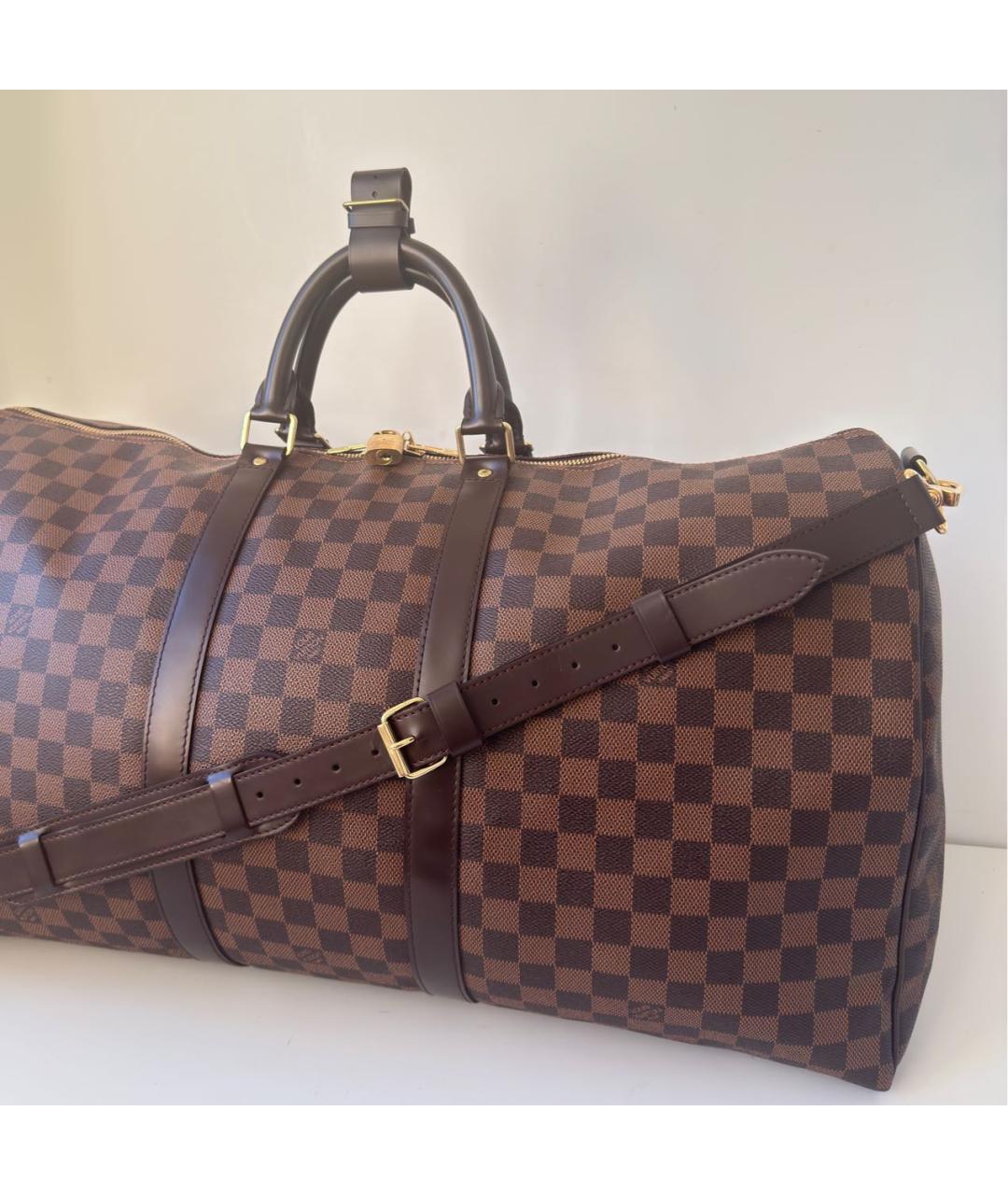LOUIS VUITTON Коричневая дорожная/спортивная сумка, фото 3