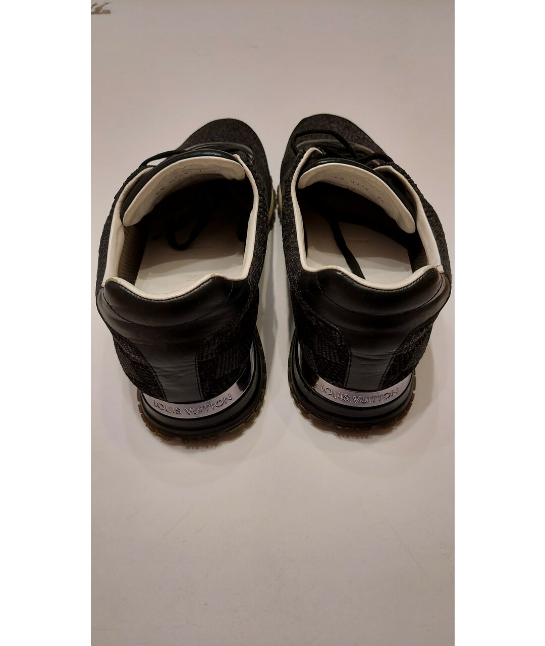 LOUIS VUITTON PRE-OWNED Черные текстильные низкие кроссовки / кеды, фото 3