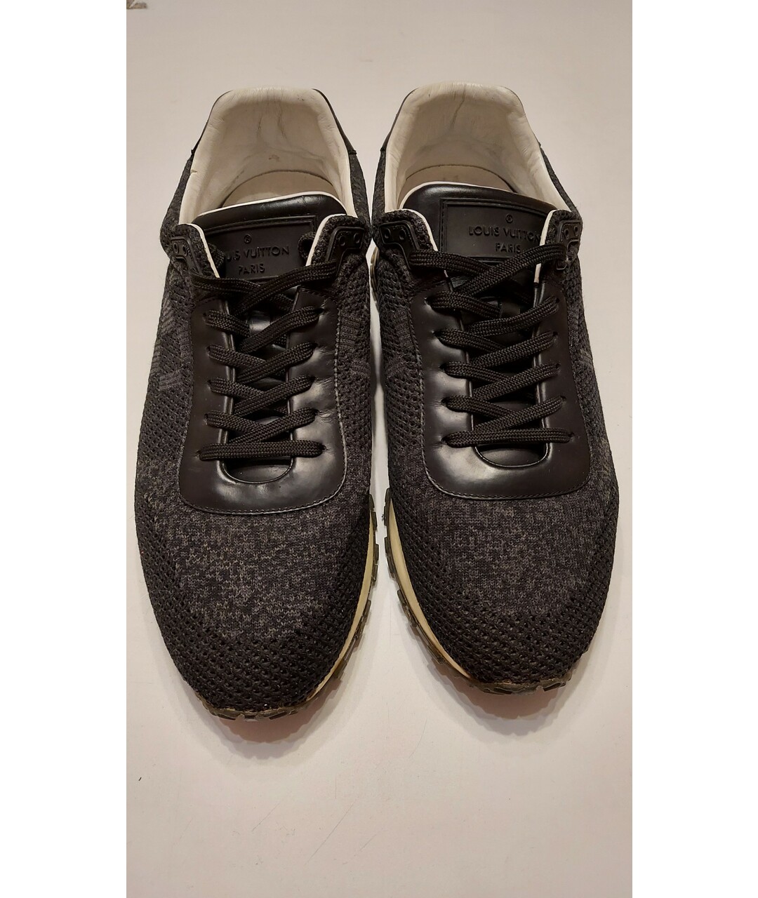 LOUIS VUITTON PRE-OWNED Черные текстильные низкие кроссовки / кеды, фото 2