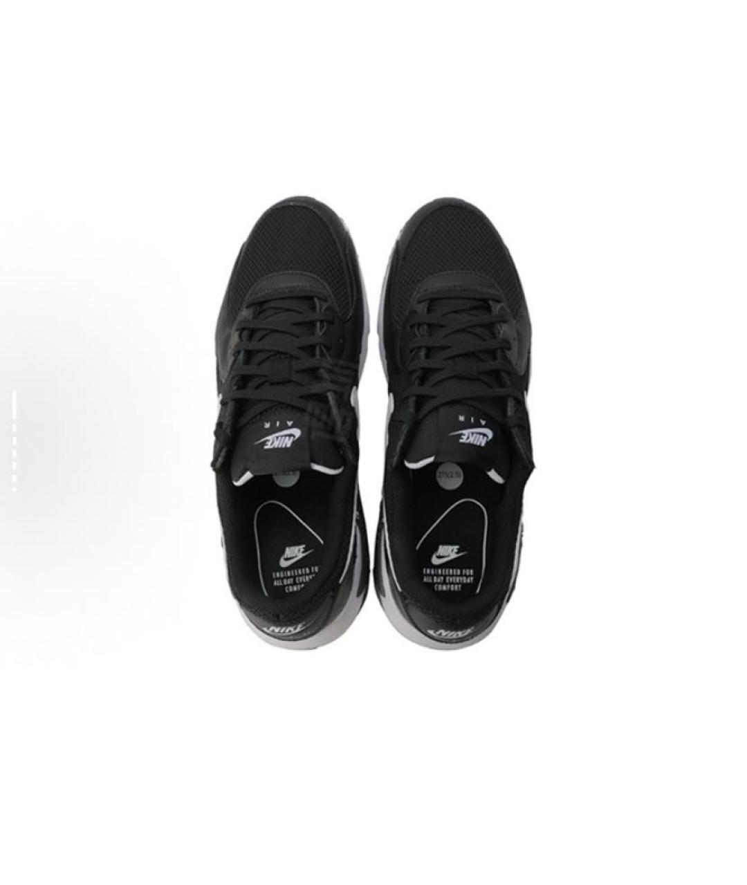 NIKE Черные текстильные низкие кроссовки / кеды, фото 3