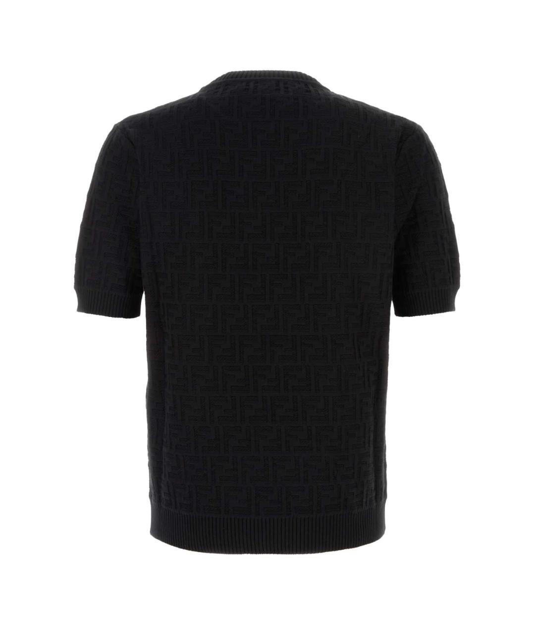 FENDI Черный хлопковый джемпер / свитер, фото 2