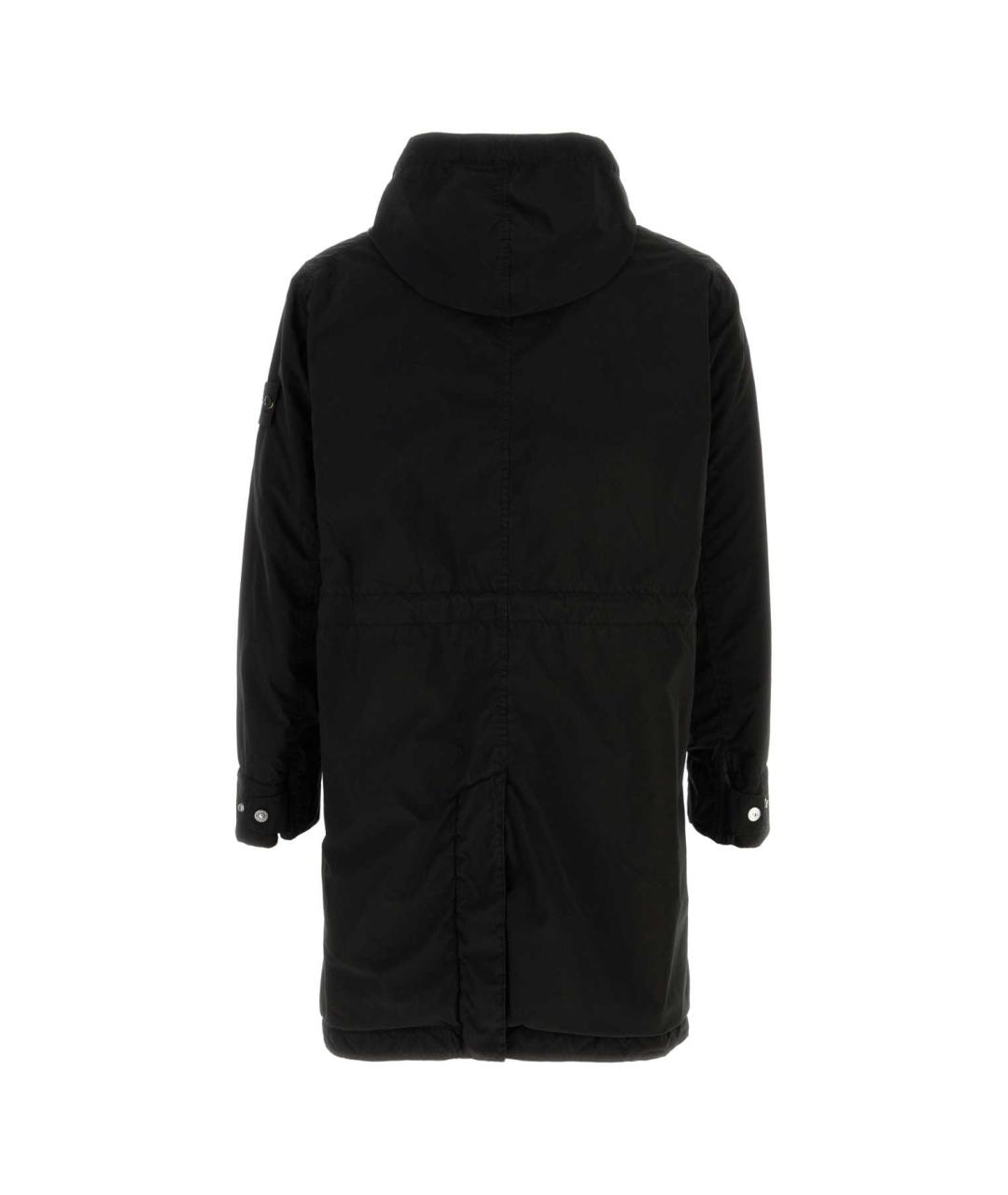 STONE ISLAND Черная полиэстеровая куртка, фото 2