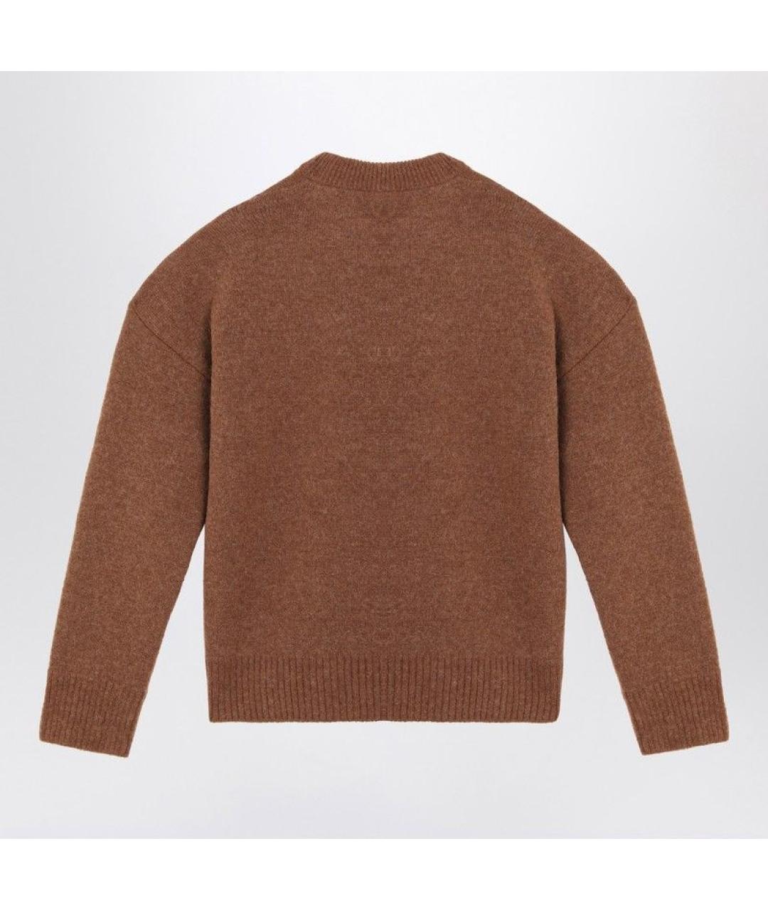 Ami Paris Коричневый джемпер / свитер, фото 2