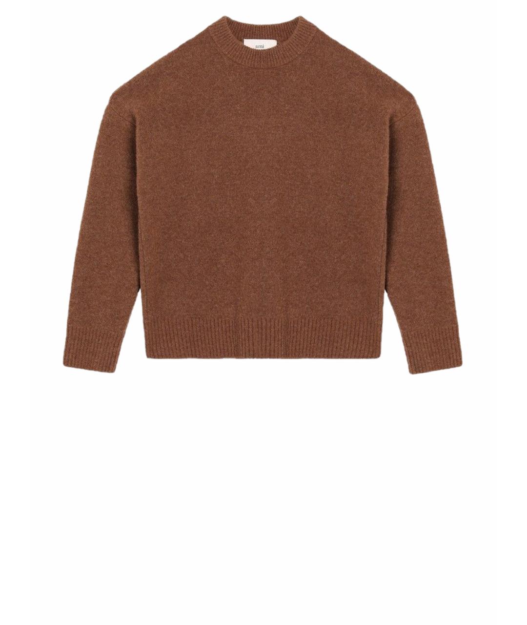 Ami Paris Коричневый джемпер / свитер, фото 1