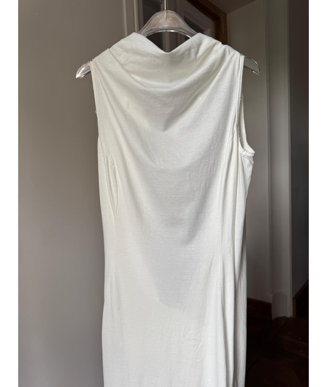 RICK OWENS DRKSHDW Белое хлопковое коктейльное платье, фото 3