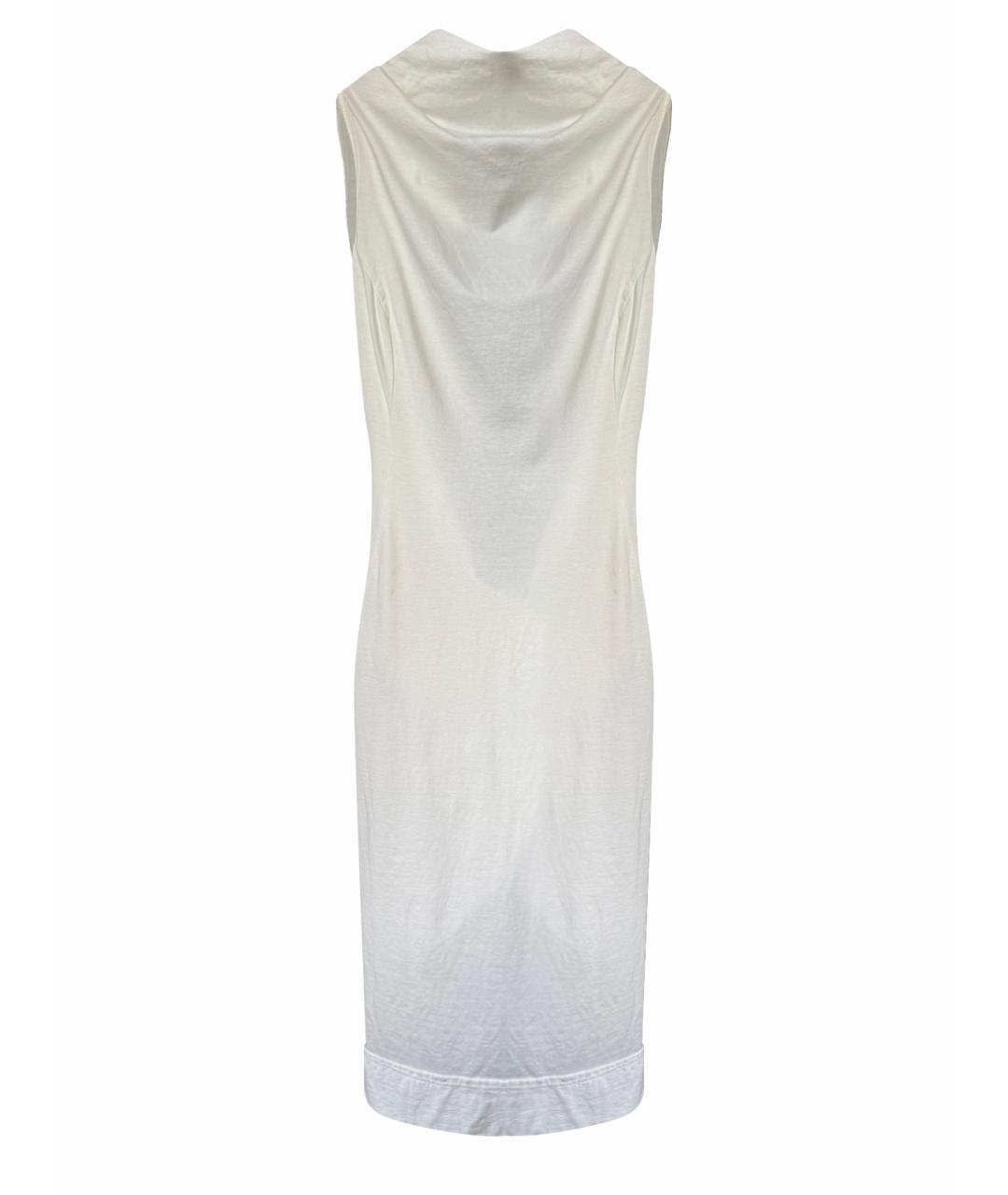 RICK OWENS DRKSHDW Белое хлопковое коктейльное платье, фото 1