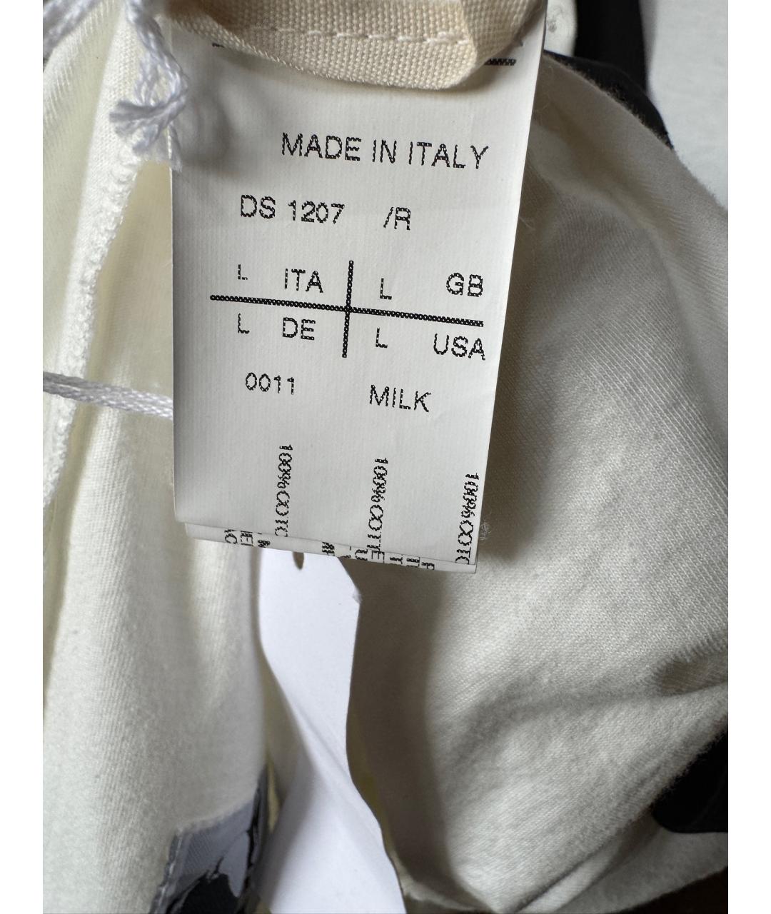 RICK OWENS DRKSHDW Белое хлопковое коктейльное платье, фото 6