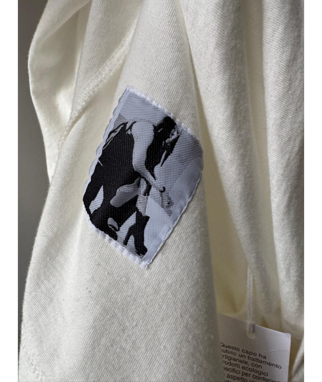 RICK OWENS DRKSHDW Белое хлопковое коктейльное платье, фото 5