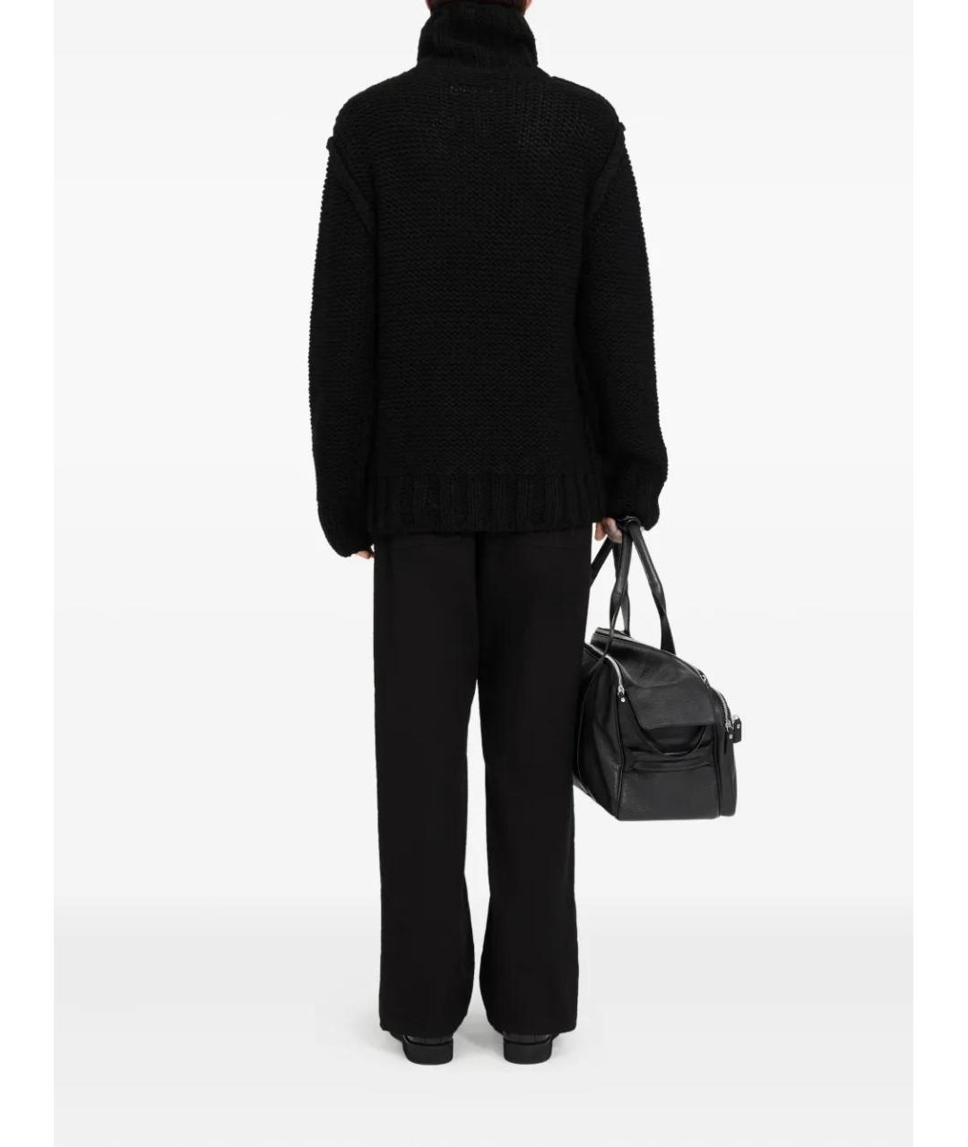 MM6 MAISON MARGIELA Черная шерстяная водолазка, фото 4