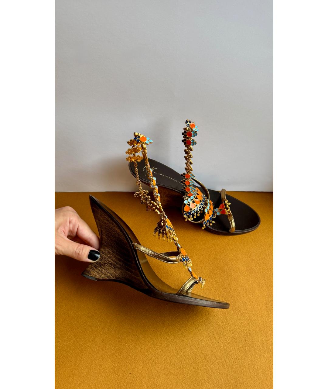 GIUSEPPE ZANOTTI DESIGN Мульти босоножки, фото 4