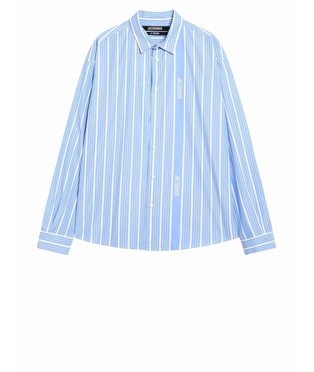 JACQUEMUS Голубая хлопковая кэжуал рубашка, фото 1