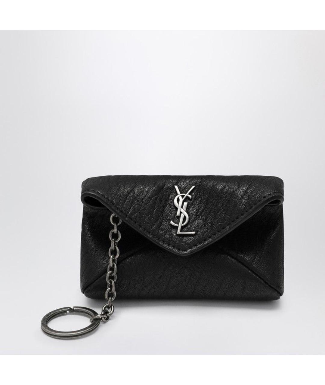 SAINT LAURENT Черная ключница, фото 3