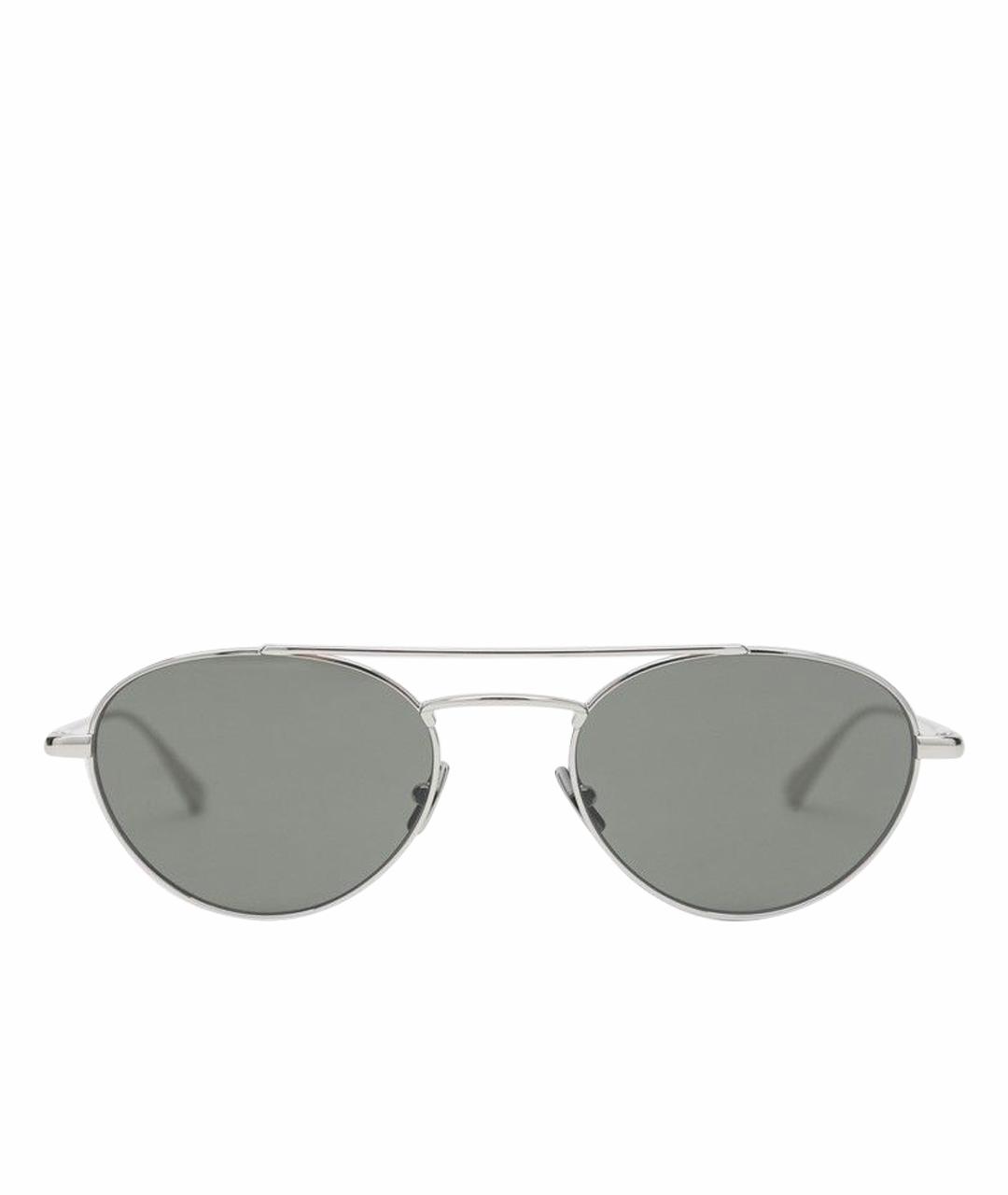 SAINT LAURENT Серебряные металлические солнцезащитные очки, фото 1