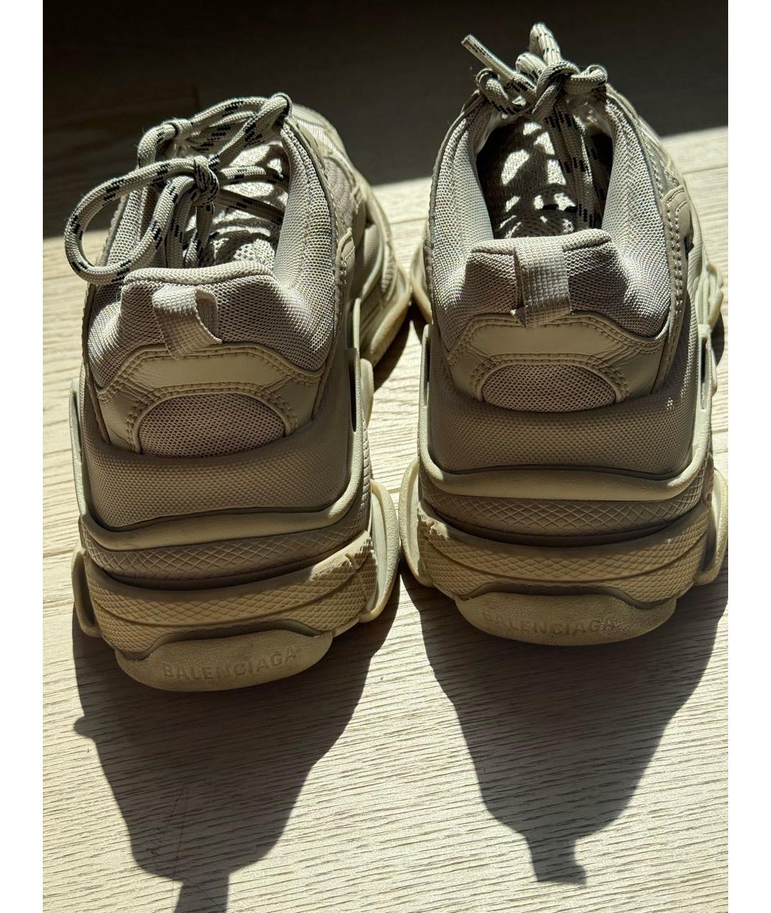 BALENCIAGA Бежевые кроссовки, фото 4