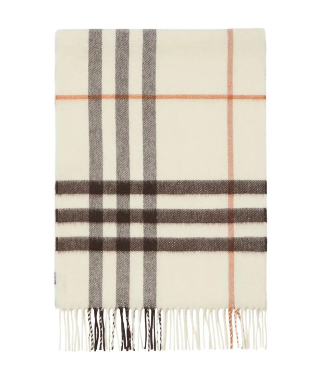 BURBERRY Бежевый кашемировый шарф, фото 2