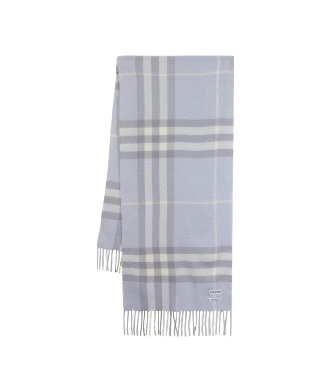 BURBERRY Фиолетовый кашемировый шарф, фото 2