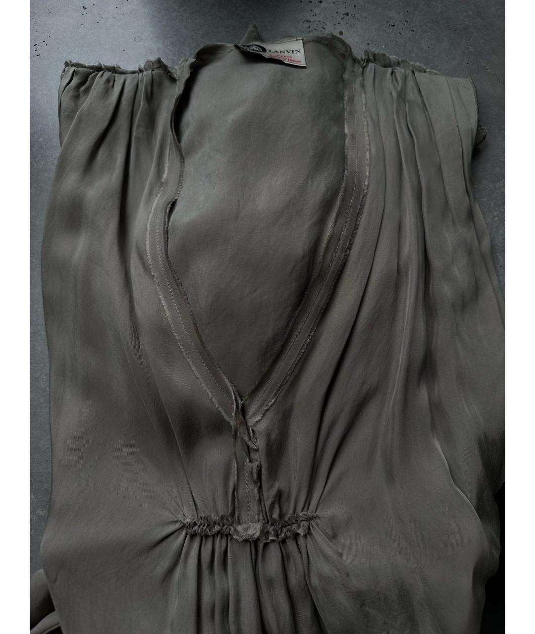 LANVIN Серое платье, фото 4