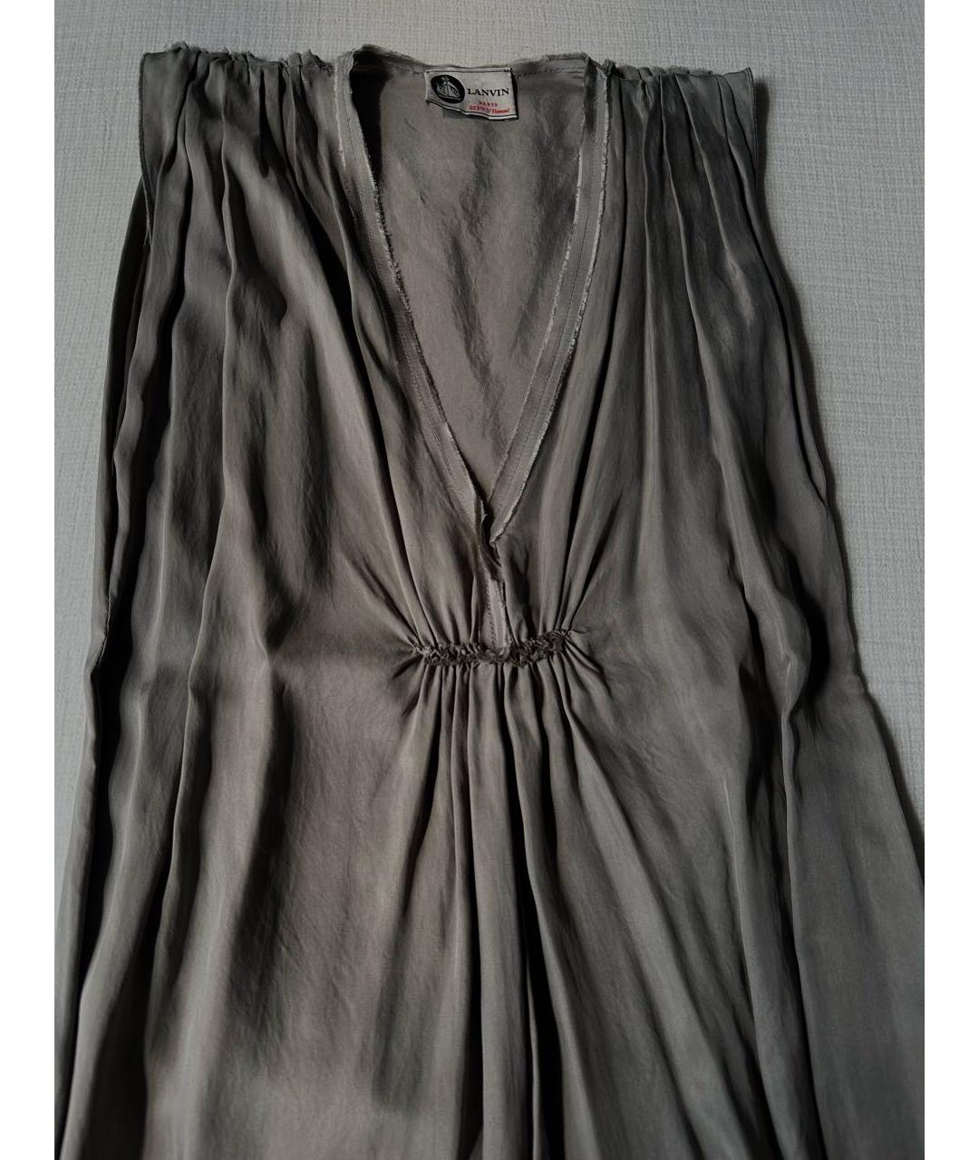 LANVIN Серое платье, фото 3