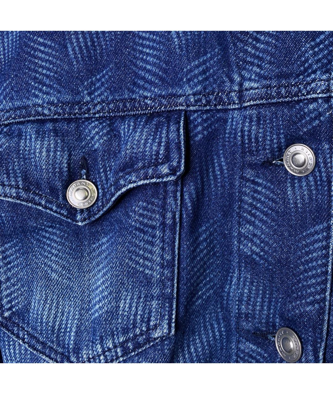 ISABEL MARANT ETOILE Синяя хлопковая куртка, фото 4